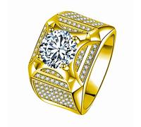 Adjustable Silver Rings For Women Nice Quality Opening Ring For Gifts Ring Men And Women Personality S925 Plating Silver Full Wide Edition Gentleman Nose Jewellery (GD2, A)