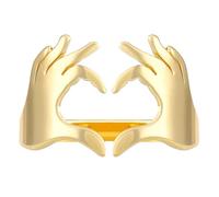 Adjustable Silver Rings For Women Ring Hands Comparing Hearts Couple Rings Personality Interesting Popular Accessories For Lover Set (B, One Size)