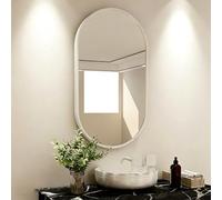 Adjustable Silver WallMounted Pivoting Mirr 30x50cm to 50x90cm Corner Design Aluminum Frame Ideal for Bathoms and Dressing Areas SpaceSaving & Stylish.