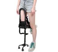 Adjustable Single Leg Walker, Hands Free Mobility Aid for Adults, Pain Relief Knee Support, Anti-Slip Crutch Alternative