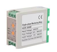 Adjustable Single Phase Power Monitoring Relay, Undervoltage Overvoltage Protection, Rail Mounted Compact Design - Real - Time Fault Detection, LED Status Indicators,