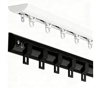 Adjustable Single Row Ceiling Curtain Track 50-700 cm Curtain Rod for Eyelet Curtains Easy Install Window Shade Rail for Living Room Bedroom Hospital (White 5.3m/17.39ft)