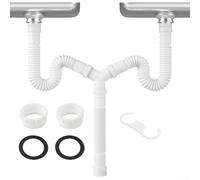 Adjustable Sink Drain Kit 20-80cm Flexible P Trap