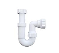 Adjustable Sink Swivel P Trap 40mm (1.1/2") Telescopic Trap with Internal Pipe Support, 75mm Water Seal, 3 Year Warranty - Compliant with BS EN 274-1:2002 Standard