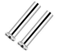 Adjustable Siphon Hose, 2PCS Stainless Steel Sink Drain Extension Pipe with 41mm ID for Kitchen Bathroom Trap Connection, Rust Resistant Sealing Rings, Easy Install DIY Plumbing Repair Parts 157mm
