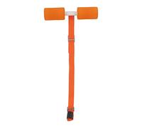 Adjustable Sit Up Assistant Device Strong Load Bearing Sit Up Bar Fitness Equipment for Home Gym Office Workout Steel Tube Nylon Ribbon Sponge Foam (Orange)