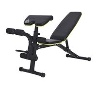Adjustable Sit-Up Dumbbell Bench Multi-Functional Purpose Hyper Extension Bench With Adjustable Seat and Back Angle - HOMCOM | TJ Hughes Black