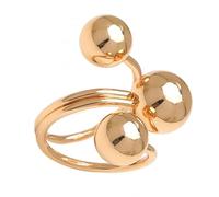 Adjustable Size Rings With Glossy Sphere Open For Men And Women Stylish Jewelry For Party And Daily Wear Trendy Jewelry