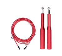 Adjustable Skipping Rope, Professional Speed Jump Rope with Dual - Bearing System, Durable PVC - Coated Steel Cable and Aluminum Handles for Indoor Outdoor Cardio Workout (Aluminum alloy rose red)