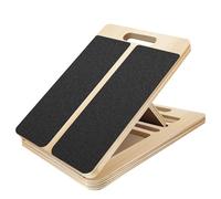 Adjustable Slant Board for Calf Stretching, 5-Position Angles Wooden Calf Stretcher with Non-Slip Surface, Portable Incline Board for Achilles Tendon, Plantar Fasciitis Relief, Physical Therapy, Home