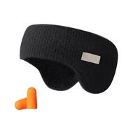 Adjustable Sleeping Earmuff Headband, Noise Cancelling Headband for Sleeping, Eye Mask Sleeping, Perfect for Sleeping and Relax Travel Use (Black)
