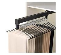 Adjustable Sliding Clothes Hanger Rail, 30-60cm Steel Garment Storage for Closet, Space-Saving Pants nizer, Supports Up to 25kg