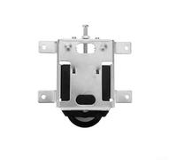 Adjustable Sliding Door Roller Pulley Replacement Kit, 2 Pairs Nylon and Iron Alloy Quiet Wheels with AttachmentsWardrobe, Closet, Display Case,