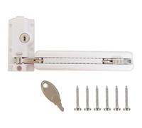 Adjustable Sliding Door Security Keyed Child Mechanism Foot Operated Defender Metal for Family Defense Patioes Door Foot Childproof