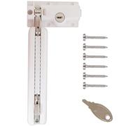 Adjustable Sliding Door Security Keyed Child Mechanism Foot Operated Defender Metal for Family Defense Sliding Glass Door Kick