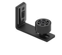 Adjustable Sliding Floor Guide Rail Stopper Black Wall Door Bottom Guide For For Sliding Barn Door Rail Accessories(1pc)