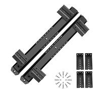 Adjustable Sliding Keyboard Tray with Ball Bearings - 35.6cm Desk Drawer Organizer Easy Install Accessories with Mounting Brackets & Screws for Furniture Rails