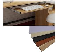 Adjustable Sliding Keyboard Tray with Smooth Rails 540mm x 270mm Perfect for Workstations Space-Saving Design Enhances Comfort & Productivity.