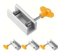 Adjustable Sliding Window Lock with Key, Aluminum Security Stopper for Childproof Safety
