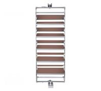 Adjustable Slim Metal for Closet Shoe Cabinet Adjustable Height Retractable Metal，Retractable 11-Tier Pull-Out Shoe Rack Organizer - Stackable Metal Vertical Shelf for Closet & Bedroom - Spa