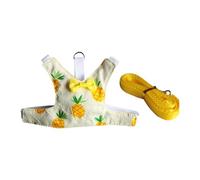 Adjustable Small Animal Leash Soft Fabric Harness Vest for Outdoor Adventures and Indoor Training Walking Exercise Use Small Animal Harness Rope