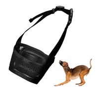 Adjustable small Dog Muzzle for Small Dog,Soft Muzzles for Dogs,for Anti-Barking,Allows Panting & Drinking,Puppy Muzzle,Ideal for Chihuahua,Teddy,Training (S,Black)