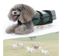 Adjustable Small Dog Wheelchair for Disabled Pets - 4-Wheel Mobility Aid with Harness Bag Perfect for Dogs with Hind Leg Weakness and Support