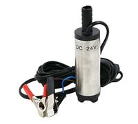 Adjustable Small Submersible Pump Portable Mini Electric Submersible Pump for Pumping Oil Water Fuel Transfer Stainless Steel Shell 12L/min DC 12V 24V(12v)