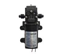 Adjustable Small Submersible Pump Reflux Type 12V 70W 4-6L/min Micro Diaphragm Self-Priming Water Pump Right Outlet Spray Watering Car Wash(18mm Thread 11mm)