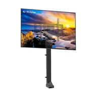 Adjustable Smart Electric Lift Stand for 42-70 Inch TVs - Space-Saving, Multi-Layer Design for Home Theater & Office - Enhance Viewing Experience with Height Adjustment.