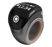 Adjustable Smart Finger Counter Ring With Control & APP Support - Rechargeable Digital Tally Counter For Prayer Sports & Tracking Type C Charging Ytp408 (Black, 4cm)