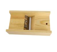 Adjustable Soap Beveler, DIY Soap Trimming Tool, Hand - Made Pine Wood Soap Planer with for Soap Making, Candles, Bread, and Pizza