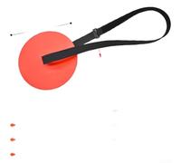 Adjustable Soccer For Practice Target with Hanging Strap for Use on Goalposts or Outdoor Training Areas (A Red One)