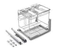 Adjustable Soft Close Drawer Slide Metal for Kitchen Rage Solutions in Various Sizes Perfect for Cabinets and Pantry Ready to Install Side Mounting
