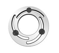 Adjustable Soft Jaw Boring Ring, Hydraulic Three-Jaw Forming Ring for CNC Lathe Chuck Jaw Repair 4-10 inches(Hydraulic 3-jaw 4in)