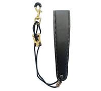 Adjustable Soft Leather Padded Sax Neck Shoulder Strap with Metal Hook Musical Instrument Accessories for Alto Tenor Baritone Soprano Saxophone (S