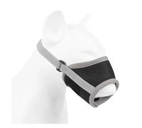 Adjustable soft mesh small, medium and large dog muzzle pet accessories breathable anti-barking pet puppy mouth cover muzzle(Grey,L)