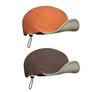 Adjustable Soft Strap Hat One Size Fits All(Orange + Coffee)
