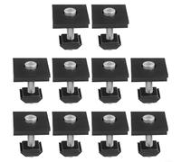 Adjustable Solar Panel Clamps, End & Center Clamp Set for 30mm/35mm, Available in 4 or 10pcs (10Pcs 30mm Medium clamp)