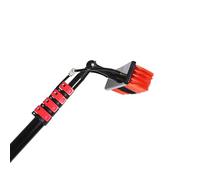 Adjustable Solar Panel Cleaning Kit - 24FT Water Fed Pole with 180° Rotating Brush Head, Perfect for Roofs, Windows, and Car Washes - Essential Cleaning Tool