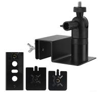 Adjustable Solar Panel Mount Bracket, Stainless Steel Mount Bracket, Multi-Angle Positioning For Arlo, For EufyCam, Ring Security Cameras(Black)