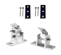 Adjustable Solar Panel Mount Brackets, 15-30 Degree Angle Adjustable, Solar Panel Mount Racks for Wall, Roof, RV, Boat, Off Grid Solar Systems