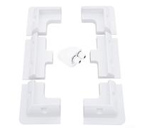 Adjustable Solar Panel Mounting Bracket Set for Caravan, RV, Boat, and Camper Roofs with Raised ABS Design and Multiple Installation Methods Including Screws