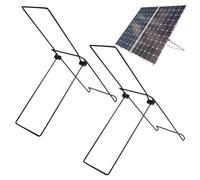 Adjustable Solar Panel Stand - Foldable Solar Bracket, Steel Solar Mount | Foldable Solar Panel Bracket, Solar Panel Holder, durble Tilt Mount for Off-Grid Power, Camping & RV Adventures