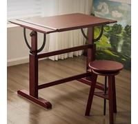 Adjustable Solid Wood Drafting Table 90x60CM with Lar Tilting Top - Ideal for Painting Ding Crafting & Creative Projects for Artists and Adults