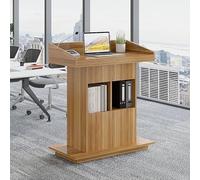 Adjustable Solid Wood Podium LecternVersatile Standing Desk for Classroom Teaching Events & PresentationsDurable & Elegant Design Perfect for Professional Use
