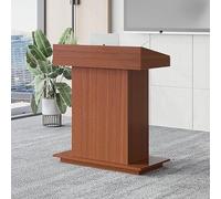 Adjustable Solid Wood Podium Teaching DeskSturdy & Spacious Reception Counter for Events & PresentationsMultiScenario Use Large Size Professional Stand