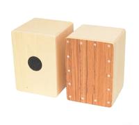 Adjustable Sound Cajon Drum, Mini Wrench, Portable Drum Flat Hand Drum Wooded Percussion Instrument For Musicians On The Move(Brown)