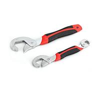 Adjustable spanner set of 2 pieces, All in One multi-functional universal wrench, Snap and Grip Open End Snap N Grip Tool Spanner Tool Kit suitable for all kinds of nuts and bolts