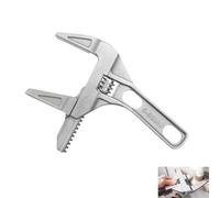 Adjustable Spanner Wrench, 6-68mm Wide Jaw Adjustable Spanner, 2-in-1 Ultra Thin Plumbing Spanner, 200mm Aluminium Alloy Wrench for Sink Basin Tap Nut Hand Repair Tool for Repairs Mechanics Household